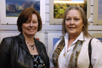 Marilyn Dennis and Jenny Hanley at the opening of the FEPS exhibition